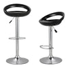 2x Plastic Bar Stools Swivel Pub Kitchen Breakfast Bar High Chair Gas Lift Stool