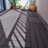 11PC WPC Decking Tiles Garden Patio Balcony Interlocking Composite Decking Floor