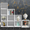 Cube, 2, 3 or 4 Tier Wooden Bookcase Shelving Display Storage Shelf Unit Wood