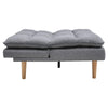 Linen Convertible Sofa Bed Padded Couch 3-Level Adjustable Double Sleeper Settee
