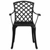 3 Piece Bistro Set Cast Aluminium Black E3H4