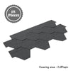 Hexagonal Roofing Felt Shingles Tiles Roof Asphalt Shed Houses Log House Cabins