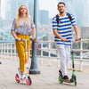 Folding Kick Push Scooter Teens Adult Ride On Adjustable Height W/Strap&Brake UK