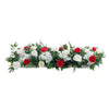 Artificial Silk Rose Flower Row Leaves Wedding Party Garden Wall Valentine Decor