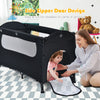 3-in-1 Baby Bedside Bassinet Cot Portable Infant Changing Table Toddler Playpen