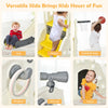 6-In-1 Large Slide for Kids Toddler’s Climber Slide Playset with Basketball Hoop