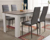 Dining Table and Chairs 4/6 Set Pu Leather Seat Dining Kitchen Room Furniture