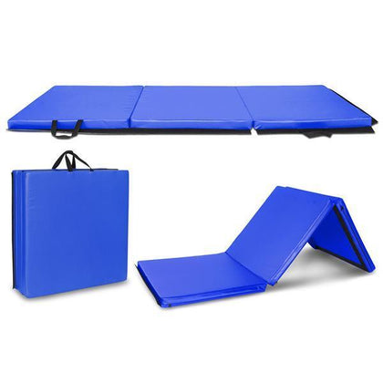 6ft Gymnastics Exercise Tri Folding Mats Crash Floor Thick Tumbling Yoga Gym