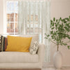 Handwoven Macrame Curtains Window Pannels with Wood Rings for Bedroom Doorways