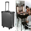 Studio Artist Train Rolling Makeup Case LED Light Mirror Adjustable Leg Lockable