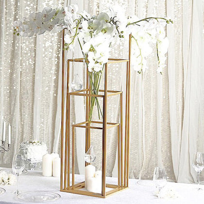 Wedding Flower Stand Pedestal Metal Backdrop Art Vases Column 40-100cm Tall Rack