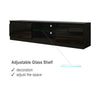 Modern TV Unit Cabinet Stand High Gloss Sideboard 2 Doors with LED RGB Light