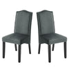 2/4Pcs Upholstered Dining Chair High Back Padded Seat with Door Knocker Kitchen