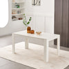 White Wooden Dining Table Suit 6 people Home Kitchen dining Room Furniture Table