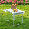 Foldable Table Outdoor Camping Collapsible Desk Garden Picnic Dinner ServingTray