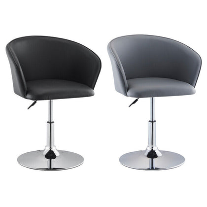 1 x PU Faux Leather Salon Chair Bar Stool Swivel Rotating Adjustable Height Sofa