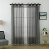 VEGAS Sparkle Diamante Glitz Voile Curtain Tab Top Glitter Panel GREY 3 Designs