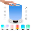 camping light Bluetooth Speaker LED Night Light Touch Bedside Lamp Alarm Clock