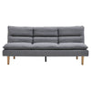 Linen Convertible Sofa Bed Padded Couch 3-Level Adjustable Double Sleeper Settee