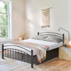 Queen Size Bed Frame 3FT Metal Platform Bed Frame Adults Kids Teenagers Bedroom