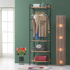 Open Wardrobe Storage Unit Bedroom Furniture 4 Shelves Hanging Rail