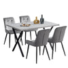 Modern Wood Dining Table Kitchen Dining RoomTable with X/U Shaped Metal Legs