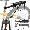 Max Alloy Rear Bicycle Pannier Rack Carrier Bag Luggage Cycle Mountain Bike 50kg