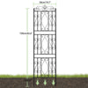 2x Heavy Duty Metal Garden Trellis Scroll Fence Panels Mesh Climbing Plant Stand