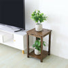 Vintage Carving Art Bamboo Tall Plant Stand Pot Holder Home Side Table End Table