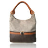 Womens Large Slouch Shoulder Bag Contrast Detail Large Tote Ladies Handbag