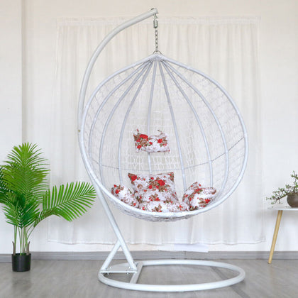 Rattan Swing Patio Garden Weave Hanging Egg Chair w/Cushion Hammock In/Outdoor