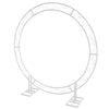 Large Round Moon Wedding Arch Metal Frame Backdrop Stand Party Props Flower Rack