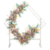 2M Geometric Wedding Arch Backdrop Stand Garden Party Flowers Art Plinths Holder