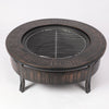 LEVEL 32'' Outdoor Garden BBQ Fire Pit Large Firepit Brazier Round Stove Heater