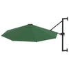 Wall-Mounted Parasol & Metal Pole Umbrella Patio Parasol Garden Umbrella