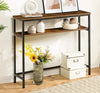 Slim Hallway Console Table Narrow Industrial Display Unit Desk Sideboard Metal