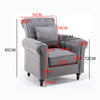 Retro/Vintage Tub Accent Chair Upholstered Padded Armchair Lounge Fabric Sofa UK