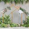 Metal Teepee House Wedding Arch Frame Party Props Backdrop Balloon Flower Rack