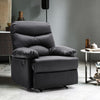High Back Velvet Tub Armchair Leather Recliner Padded Lounge Chair Sleeping Sofa