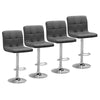1/2/4/6x Bar Stools Gas Lift Swivel Faux Leather Kitchen Breakfast Counter Salon