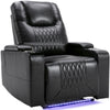 Electric Recliner Chair Cinema Armchair Gaming Home PU Leather Single Sofa NS