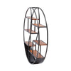 80cm Retro Round Metal Shelf Rack Storage Display Hanging Cabinet Shelf Rack