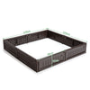 Raised Garden Bed Kit 4’ X 4’ Outdoor Planter Box W/ 8 Metal Stakes HDPE Planter