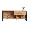 Industrial Wood TV Cabinet TV Stand Entertainment Unit Large Tabletop Storage ZE