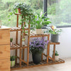 Extra Large Bottom Shelf Wooden Plant Stand Gardening Pots Holder Shelf Window