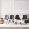 Dining Chairs 2/4/6pcs Modern Suede/Velvet Back Sturdy metal Legs Office/Cafe