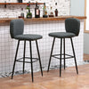 1/2/4/6x Bar Stools Gas Lift Swivel Faux Leather Kitchen Breakfast Counter Salon
