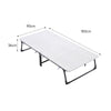 Office Rolling Small Single Bed Folding Guest Sleepover Bed Steel Sleeper +Wheel