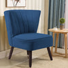 Chesterfield Wing Back Armchair Button Fabric Upholstered Lounge Tub Sofa Chair