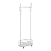 Metal Clothes Rack with Wheels Small Wardrobe Rack On Wheels for Bedroom Home